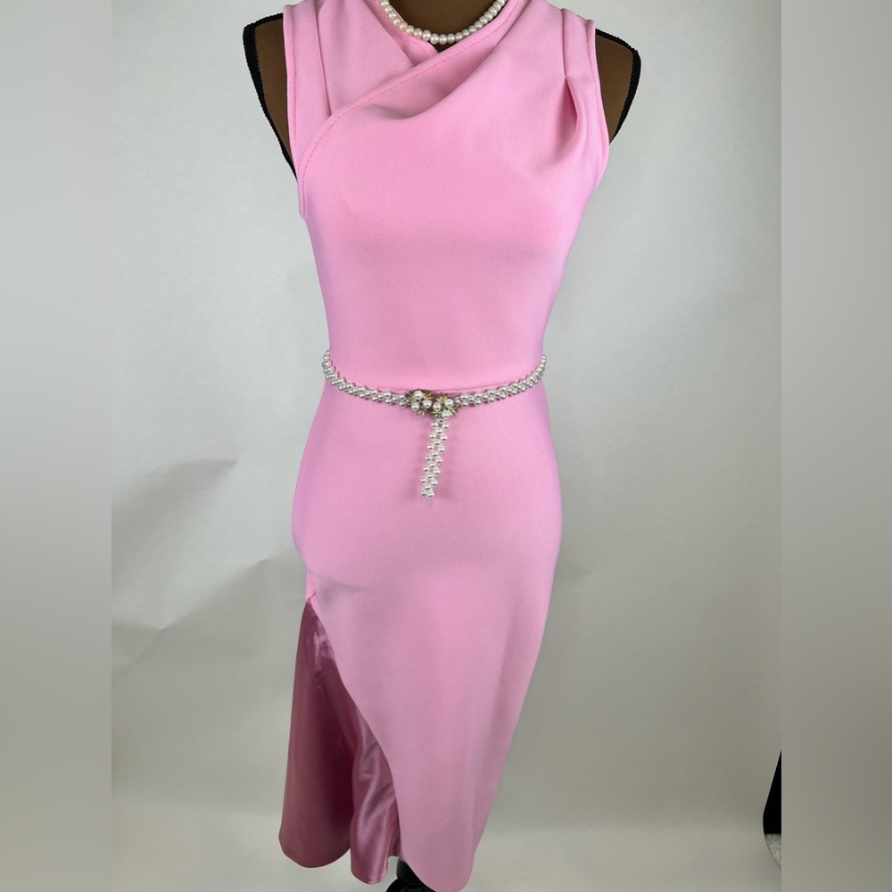Baby Pink Bodycon Mermaid Dress